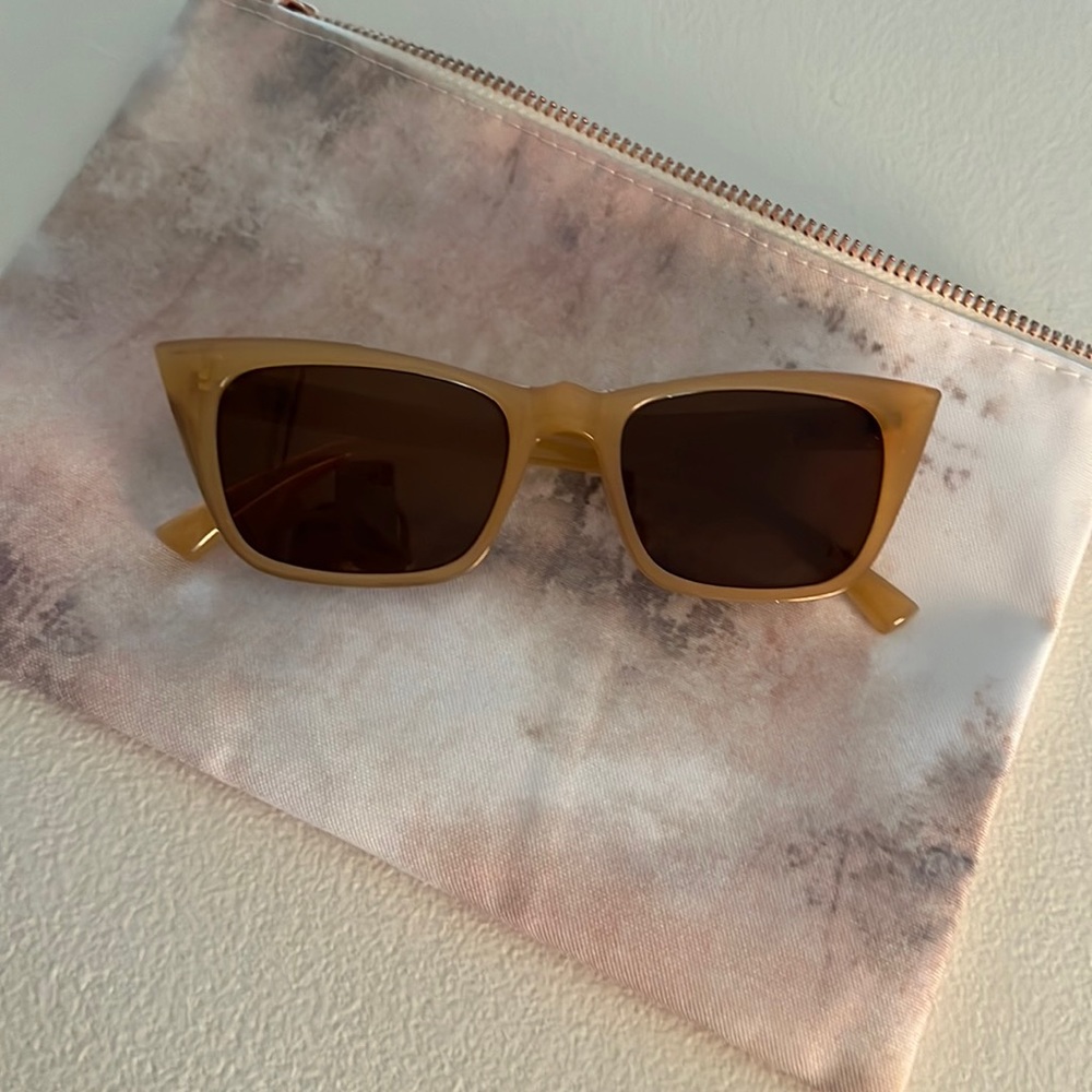 Fake Sunglasses and Makeup Bag - Sold Together